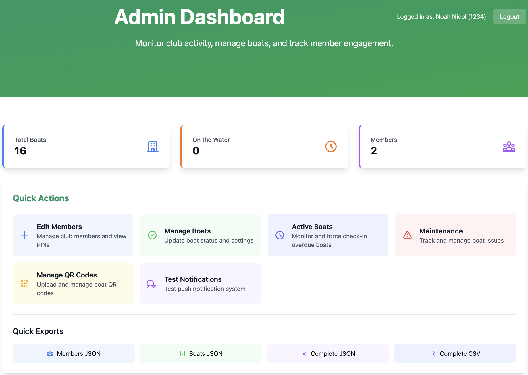 Admin Dashboard